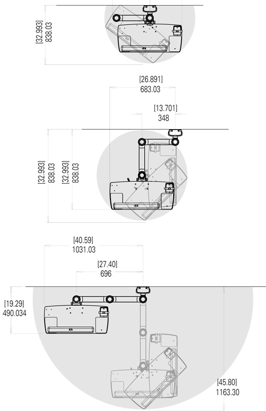 V7 Horizontal Adjustment measurements
